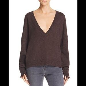 NWT Nation LTD Bijou Deep-V Boxy Sweater Sz M